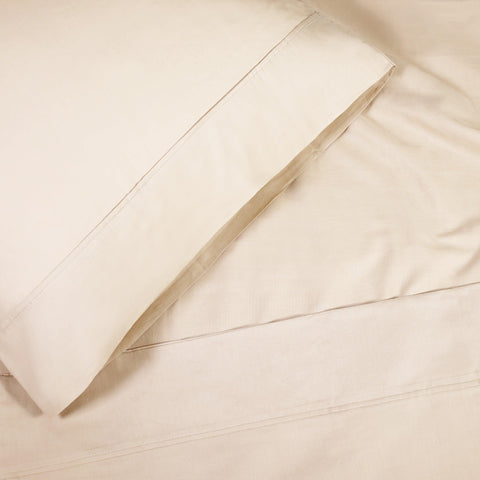 300 Thread Count 100% Cotton Sheet Set Percale Solid Deep Pocket