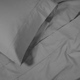 300 Thread Count 100% Cotton Sheet Set Percale Solid Deep Pocket