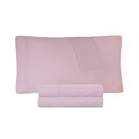 300 Thread Count 100% Cotton Sheet Set Percale Solid Deep Pocket