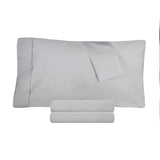 300 Thread Count 100% Cotton Sheet Set Percale Solid Deep Pocket