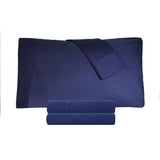 300 Thread Count 100% Cotton Sheet Set Percale Solid Deep Pocket