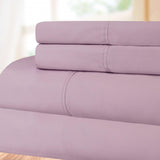 300 Thread Count 100% Cotton Sheet Set Percale Solid Deep Pocket
