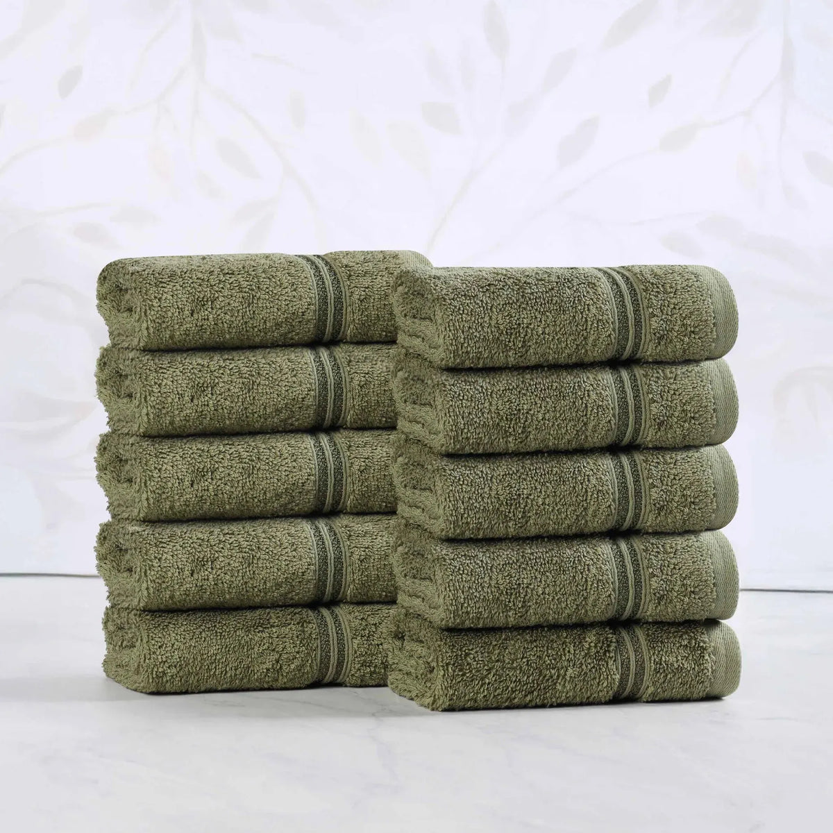 Egyptian Cotton Heritage Face Towel Set of 10