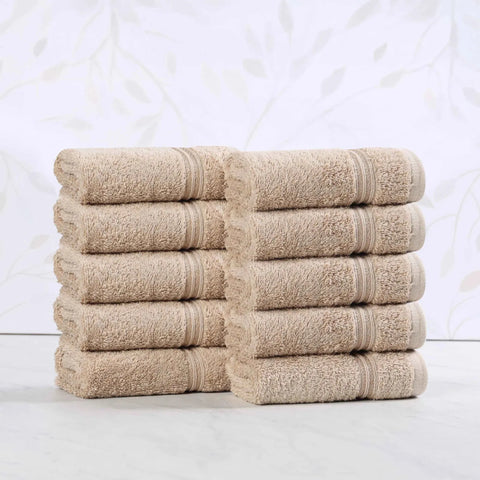 Egyptian Cotton Heritage Face Towel Set of 10