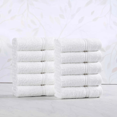 Egyptian Cotton Heritage Face Towel Set of 10