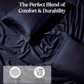 1200 Thread Count Cotton Blend 2 Piece Solid Pillowcase Set