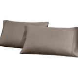 1200 Thread Count Cotton Blend 2 Piece Solid Pillowcase Set