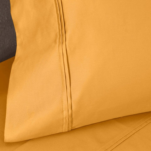 100% Egyptian Cotton 1200 Thread Count Solid Pillowcase Set