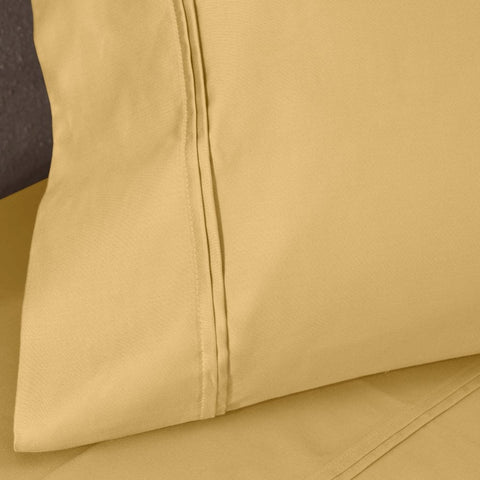 100% Egyptian Cotton 1200 Thread Count Solid Pillowcase Set