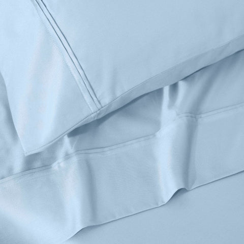 100% Egyptian Cotton 1200 Thread Count Solid Pillowcase Set