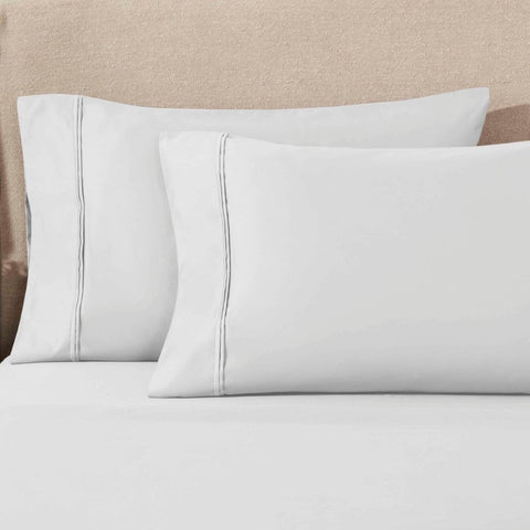 100% Egyptian Cotton 1200 Thread Count Solid Pillowcase Set