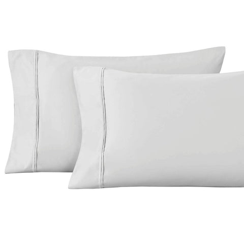 100% Egyptian Cotton 1200 Thread Count Solid Pillowcase Set