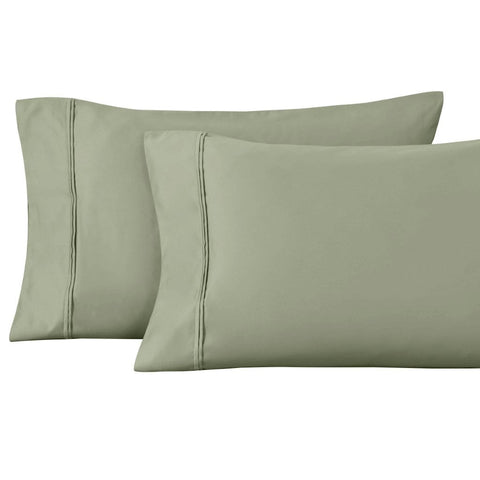 100% Egyptian Cotton 1200 Thread Count Solid Pillowcase Set