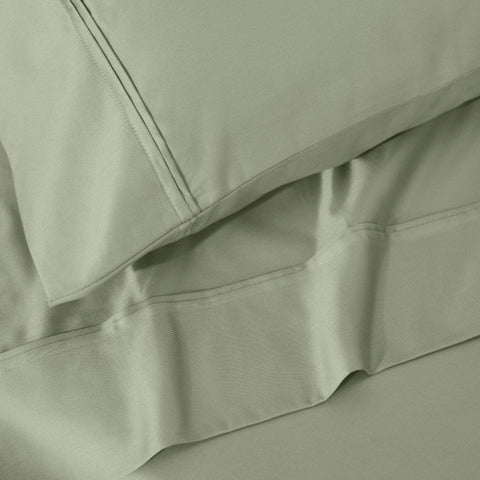 100% Egyptian Cotton 1200 Thread Count Solid Pillowcase Set
