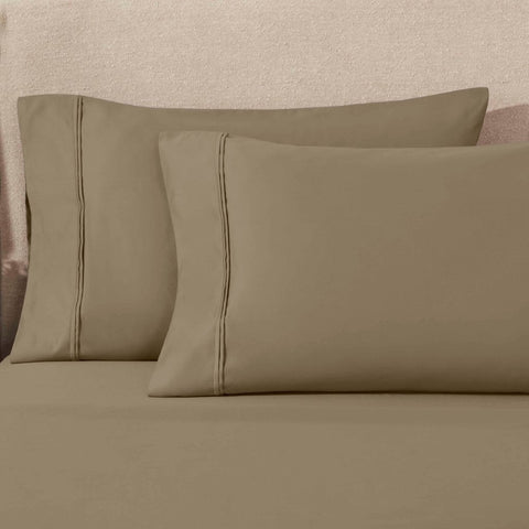 100% Egyptian Cotton 1200 Thread Count Solid Pillowcase Set