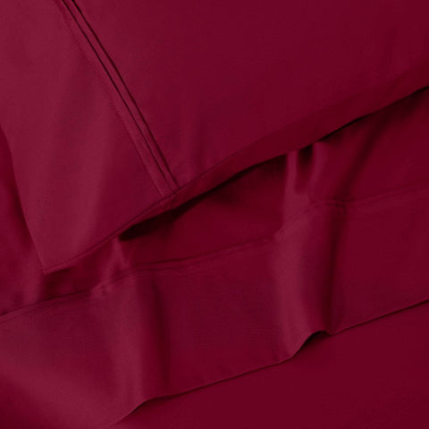 100% Egyptian Cotton 1200 Thread Count Solid Pillowcase Set
