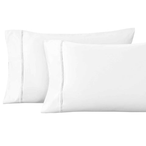 100% Egyptian Cotton 1200 Thread Count Solid Pillowcase Set