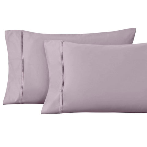 100% Egyptian Cotton 1200 Thread Count Solid Pillowcase Set