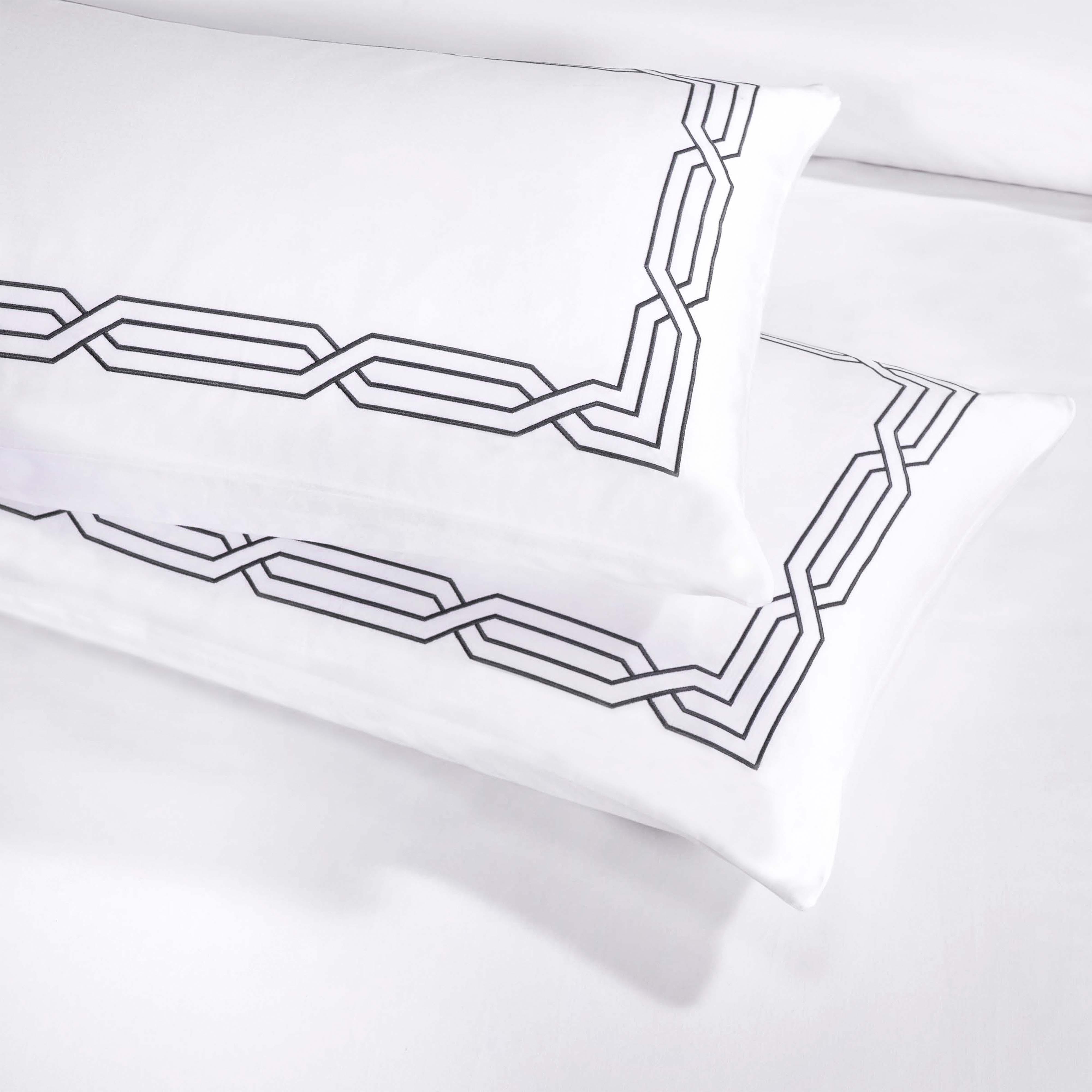 1200 Thread Count Egyptian Cotton Embroidered Duvet Cover Set