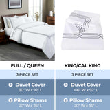 1200 Thread Count Egyptian Cotton Embroidered Duvet Cover