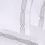 1200 Thread Count Egyptian Cotton Embroidered Geometric Bed Sheet Set