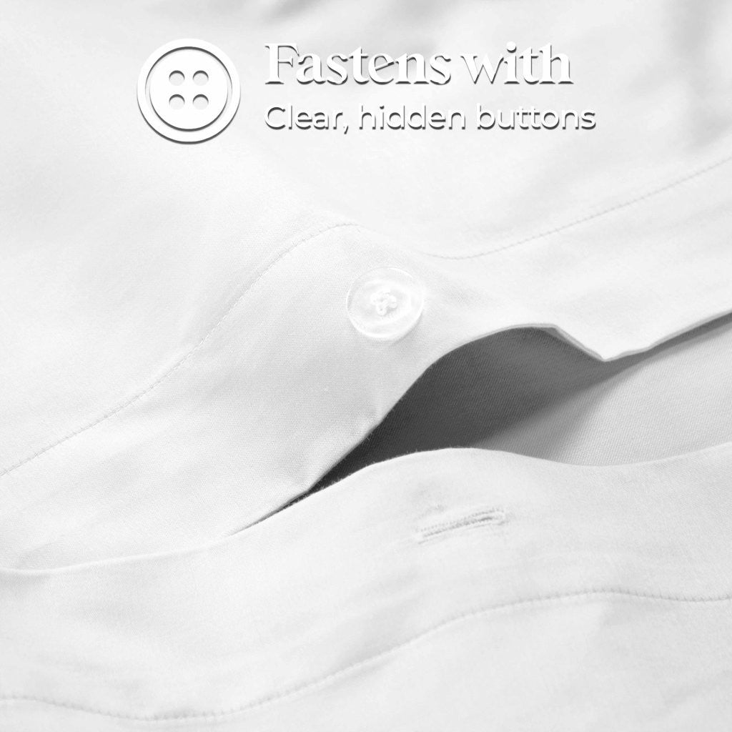 1200 Thread Count Egyptian Cotton Solid Duvet Cover Set