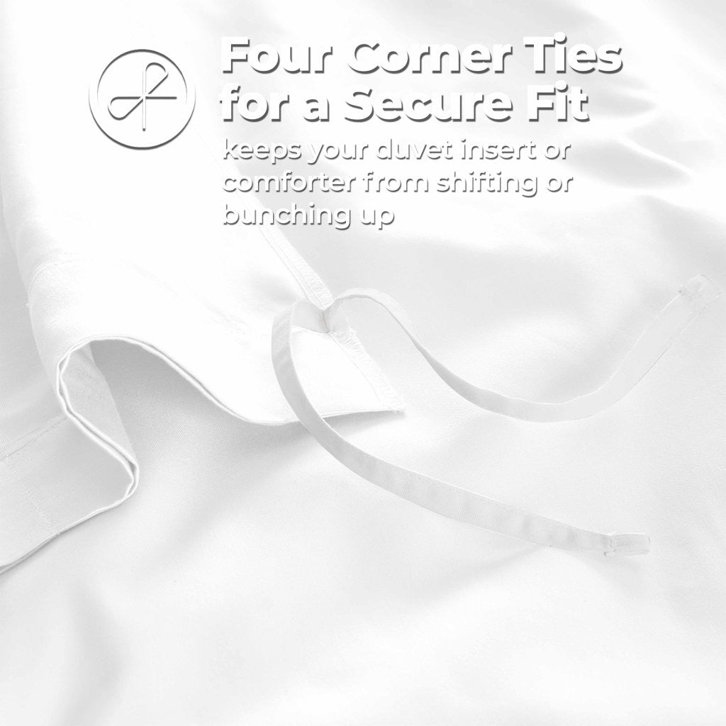 1200 Thread Count Egyptian Cotton Solid Duvet Cover Set