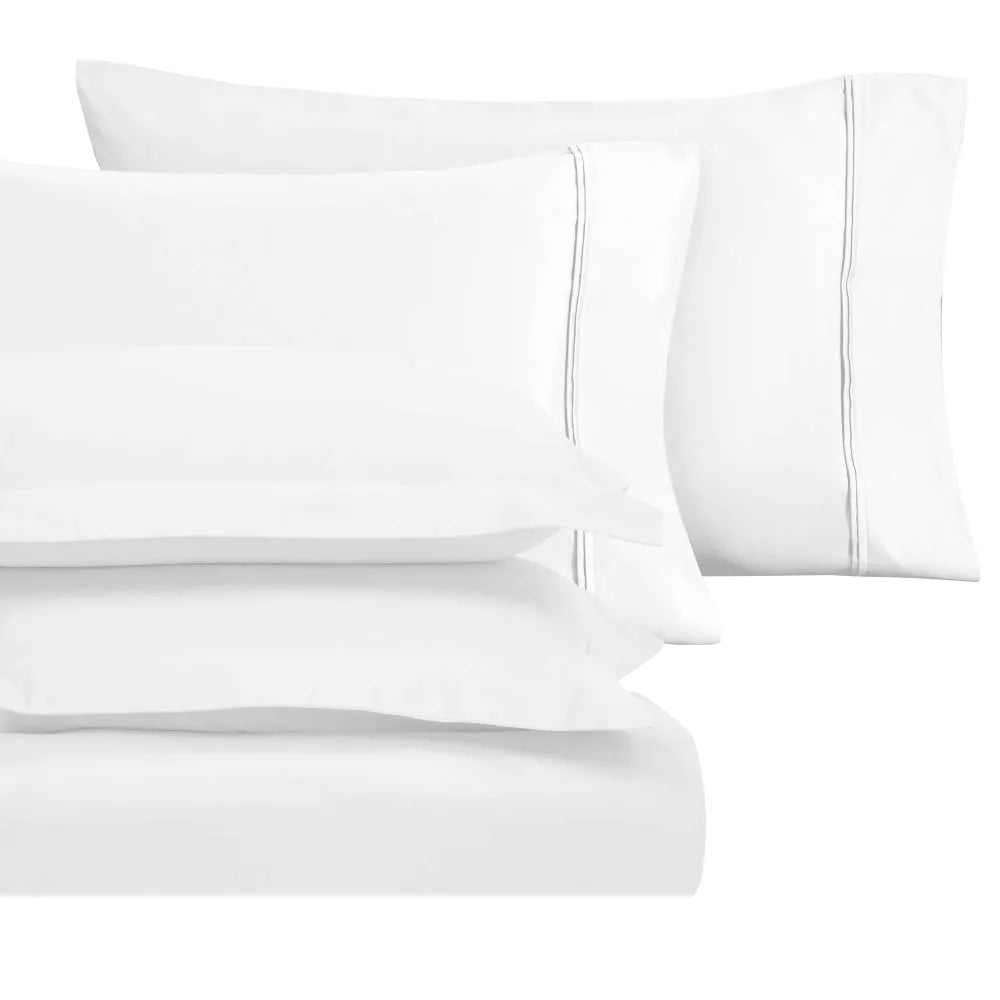 5-Piece Egyptian Cotton 1200 Thread Count Duvet Cover Bundle