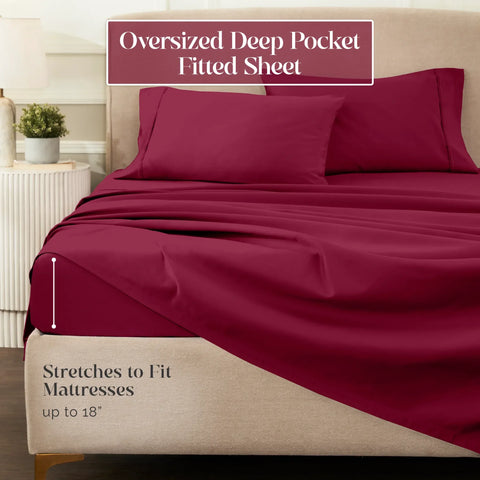 1200 Thread Count Egyptian Cotton Sateen Sheet Set