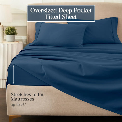1200 Thread Count Egyptian Cotton Sateen Sheet Set