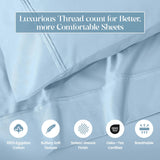 1200 Thread Count Egyptian Cotton Sateen Sheet Set