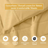 1200 Thread Count Egyptian Cotton Sateen Sheet Set