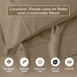 1200 Thread Count Egyptian Cotton Sateen Sheet Set