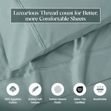 1200 Thread Count Egyptian Cotton Sateen Sheet Set