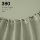 1200 Thread Count Egyptian Cotton Sateen Sheet Set