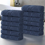 Napa Zero-Twist Cotton Waffle Face Towel Set 12 Piece