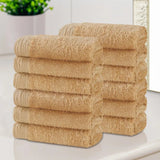 Rayon from Bamboo Eco-Friendly Solid Face Towel Washcloth Set of 12