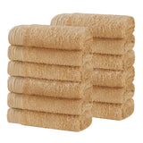 Rayon from Bamboo Eco-Friendly Solid Face Towel Washcloth Set of 12