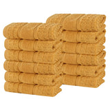 Napa Zero-Twist Cotton Waffle Face Towel Set 12 Piece