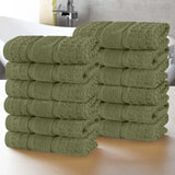 Napa Zero-Twist Cotton Waffle Face Towel Set 12 Piece