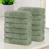 Rayon from Bamboo Eco-Friendly Solid Face Towel Washcloth Set of 12