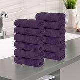 Zero Twist Cotton Ultra-Soft Absorbent Face Towel Washcloth Set of 12