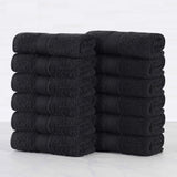 Oregon Organic Cotton Solid Face Towel Set 12 Piece