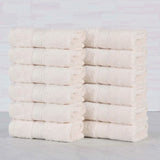 Oregon Organic Cotton Solid Face Towel Set 12 Piece
