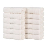 Oregon Organic Cotton Solid Face Towel Set 12 Piece
