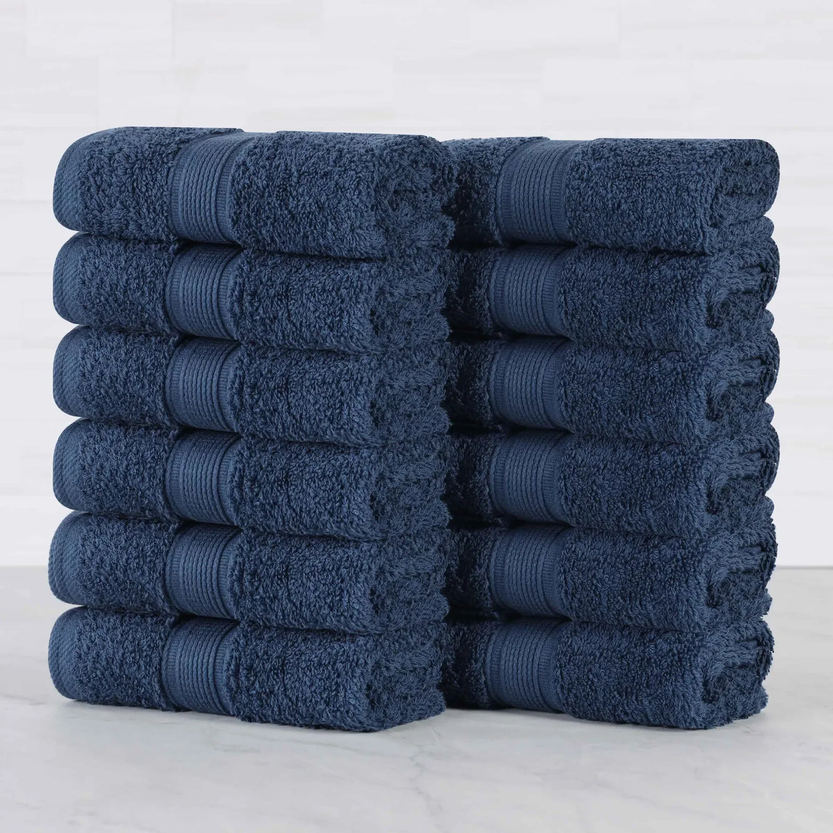 Oregon Organic Cotton Solid Face Towel Set 12 Piece