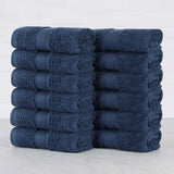 Oregon Organic Cotton Solid Face Towel Set 12 Piece