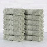 Oregon Organic Cotton Medium Weight Solid Face Towel, Set of 12