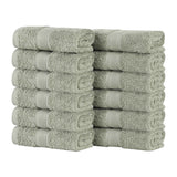 Oregon Organic Cotton Medium Weight Solid Face Towel, Set of 12