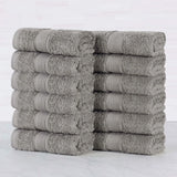 Oregon Organic Cotton Solid Face Towel Set 12 Piece